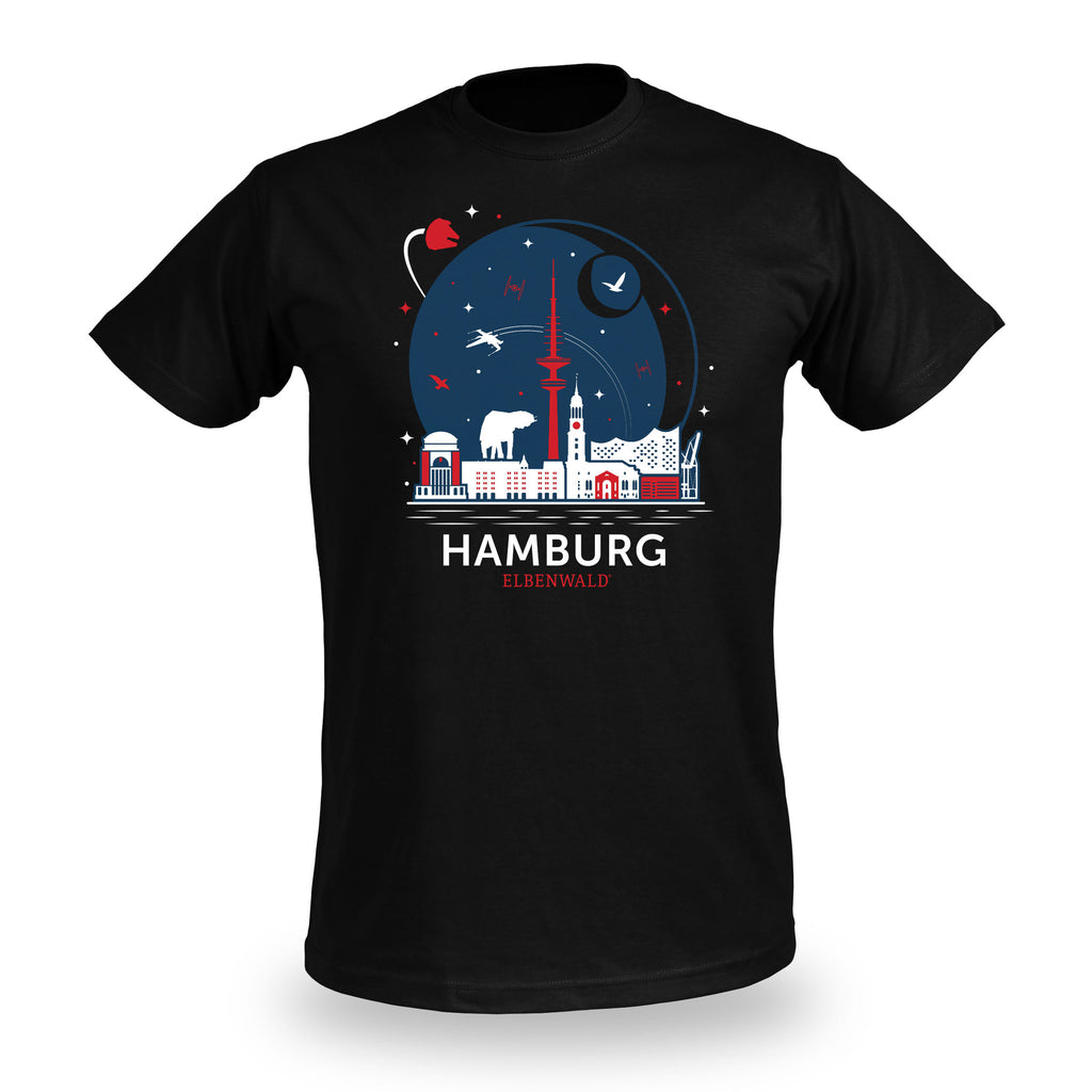 Image produit T-shirt Elbenwald à Hambourg Skyline noir