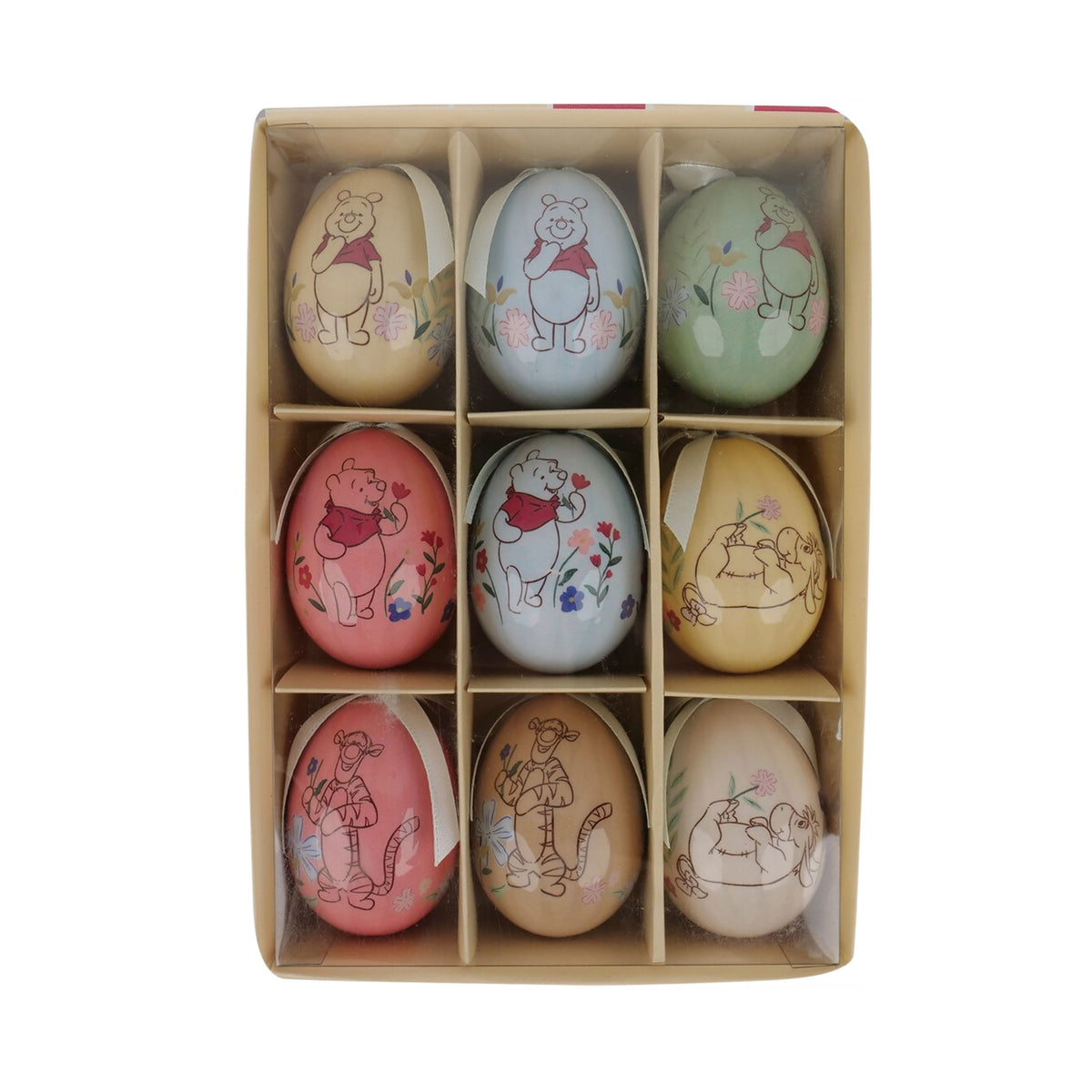 Image produit Winnie l’Ourson - Suspensions œufs de Pâques lot de 9