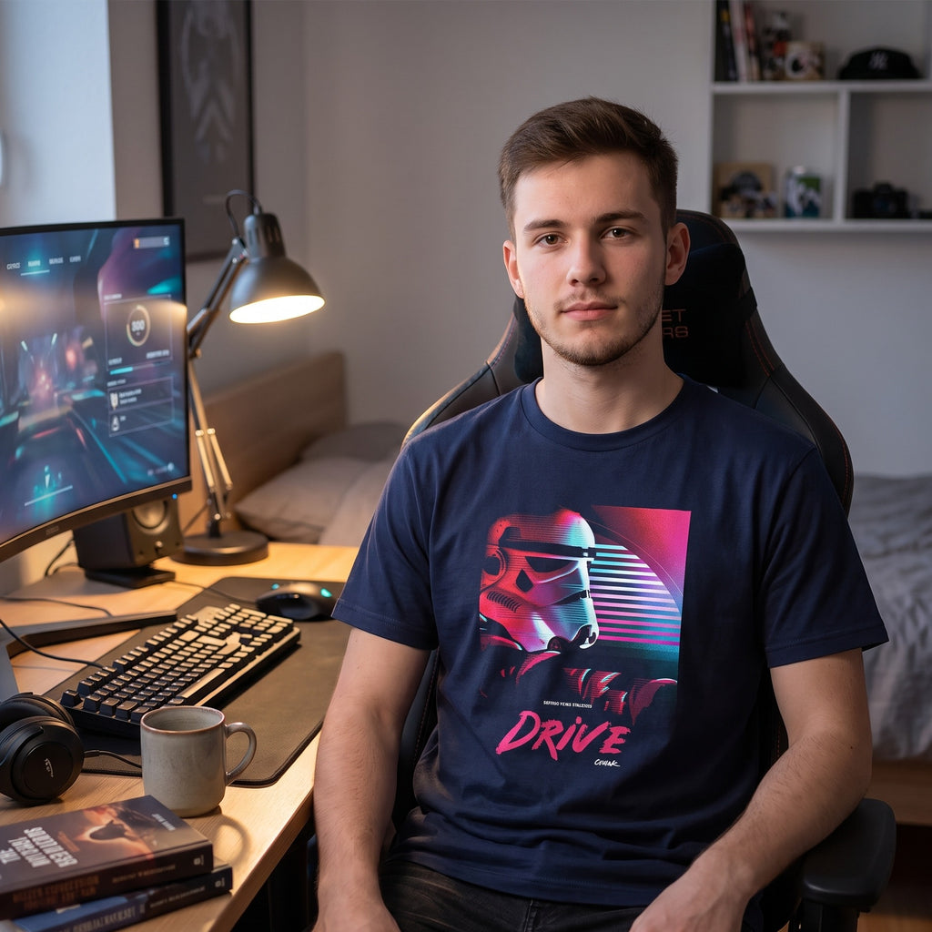 Image produit T-shirt Drive pour fans de Star Wars bleu
