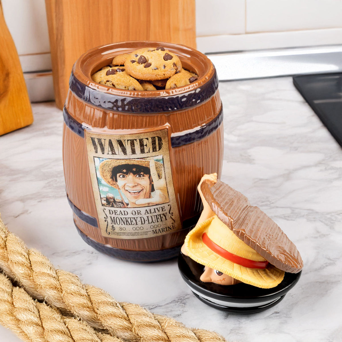 Image produit One Piece Netflix - Boîte à cookies Monkey D. Luffy