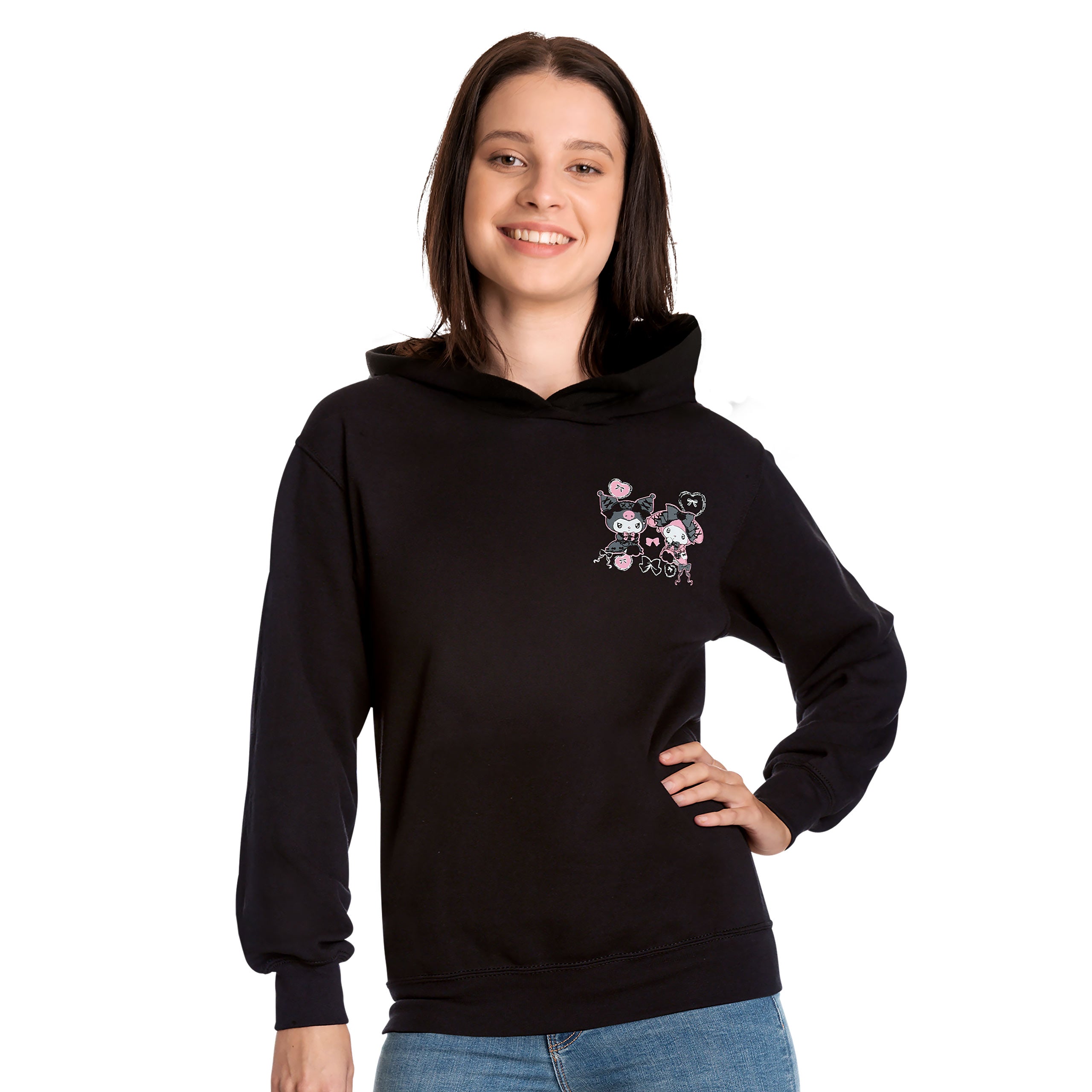 Image produit Hello Kitty - Sweat à capuche Kuromi et My Melody