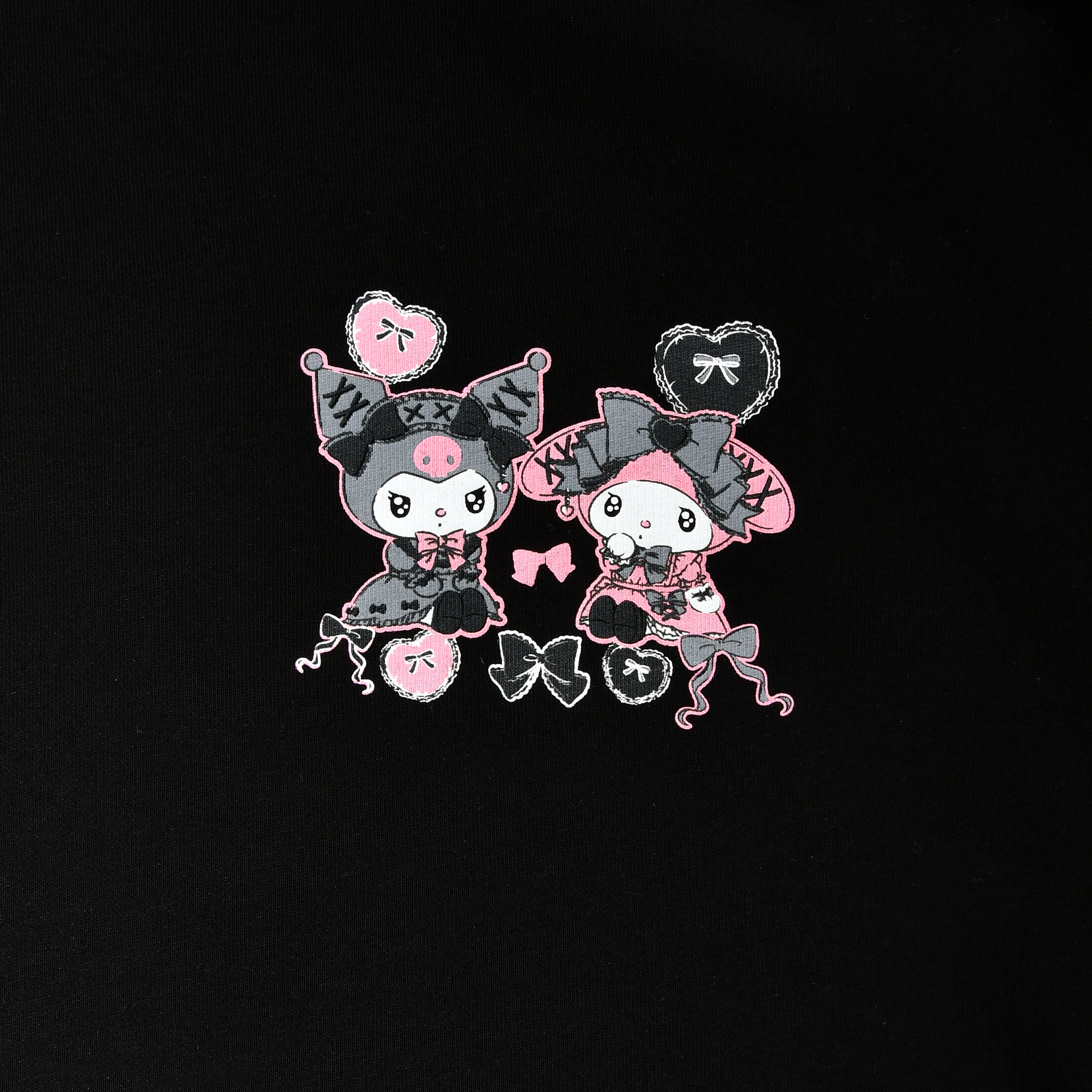 Image produit Hello Kitty - Sweat à capuche Kuromi et My Melody
