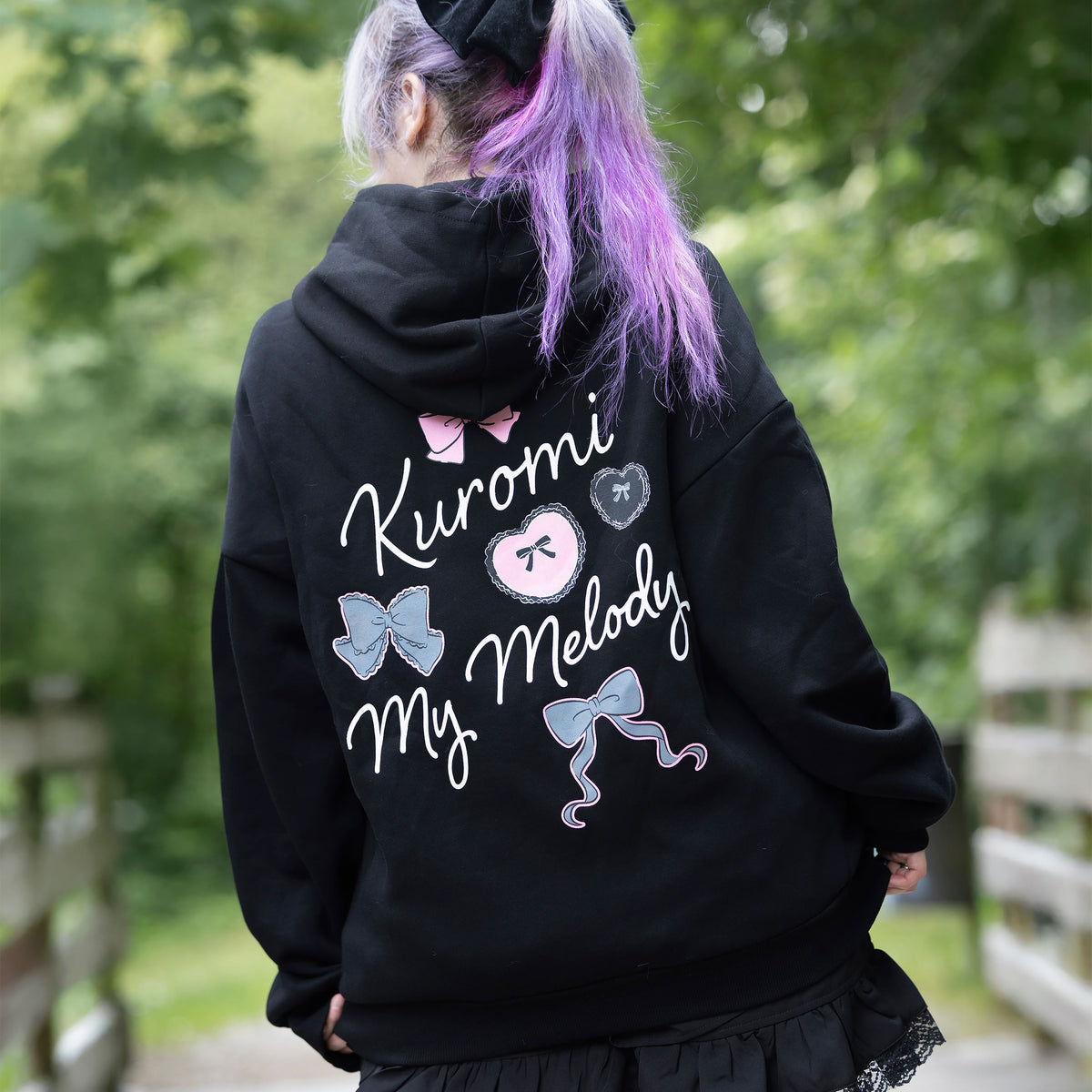 Image produit Hello Kitty - Sweat à capuche Kuromi et My Melody