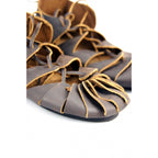 Image produit Chaussures médiévales en cuir nubuck marron