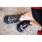 Image produit Chaussures médiévales en cuir nubuck noir