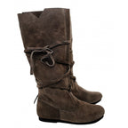 Image produit Bottes médiévales en daim marron foncé