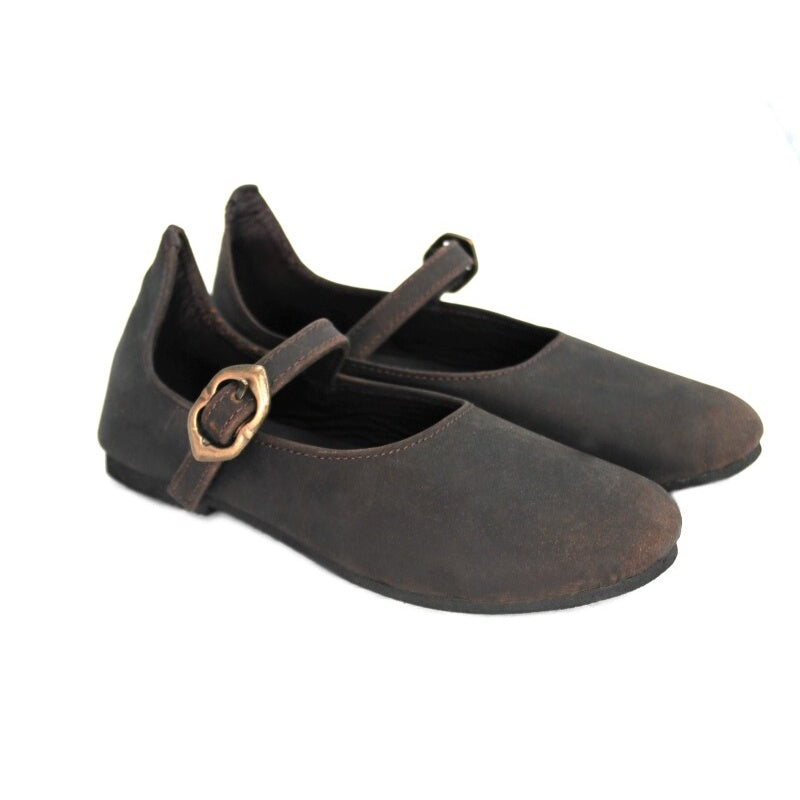 Image produit Chaussures médiévales femme Rieke marron
