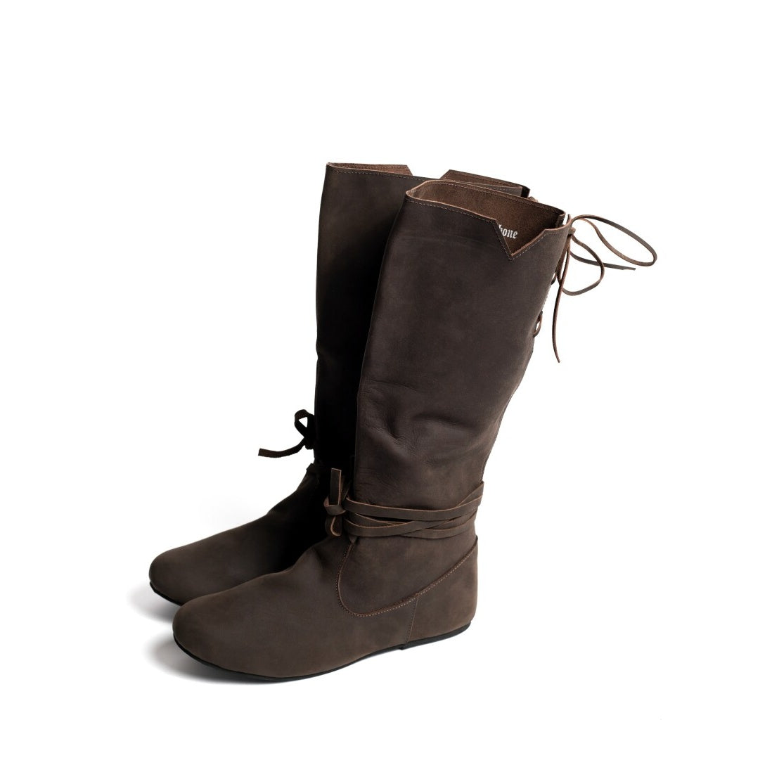 Image produit Bottes médiévales Ole en cuir nubuck marron
