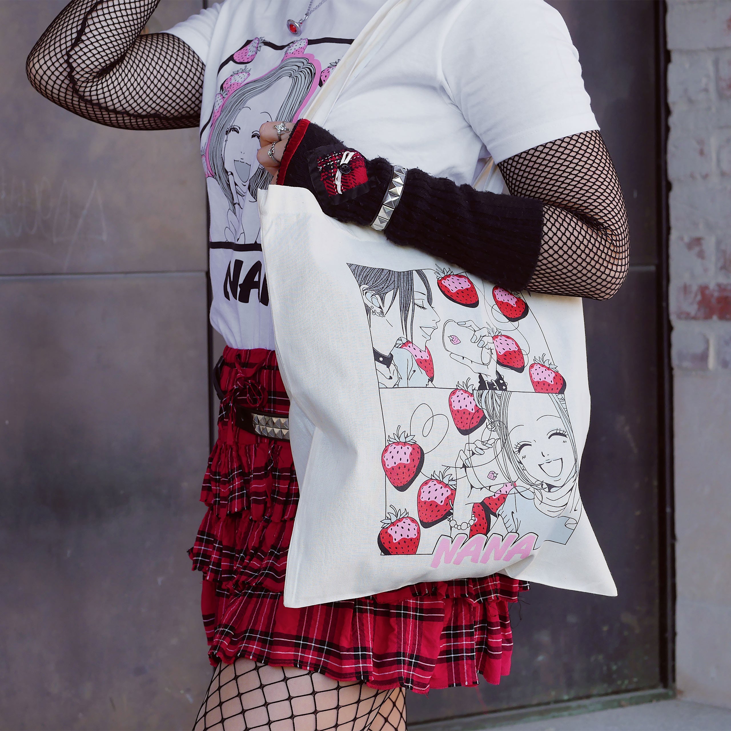 Image produit Sac cabas Strawberry Cups pour les fans de NANA