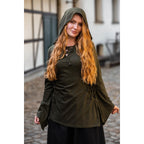 Product image Medieval Blouse Lea with Hood and Lacing green