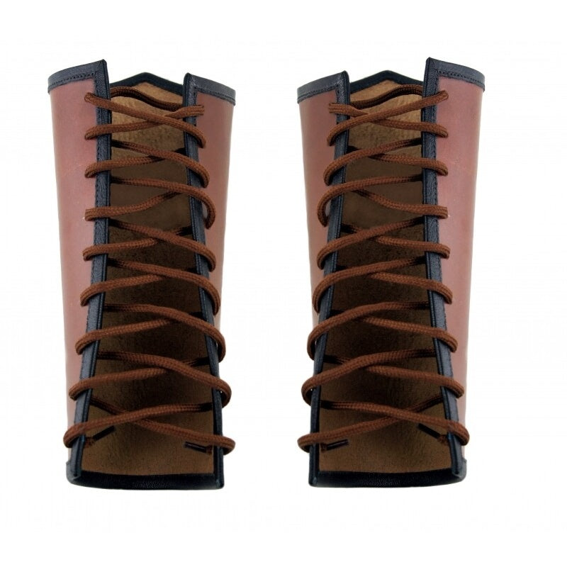Image produit Brassard en cuir médiéval Ottar avec embossage Vegvisir marron