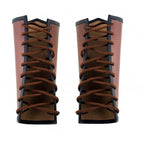 Image produit Brassard en cuir médiéval Ottar avec embossage Vegvisir marron
