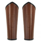Image produit Brassard en cuir médiéval Ottar avec embossage Vegvisir marron