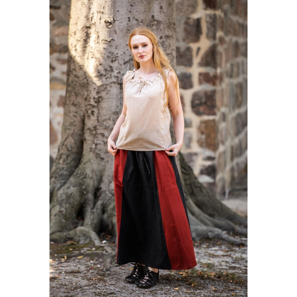 Image produit Blouse médiévale d’été Adele sans manches beige