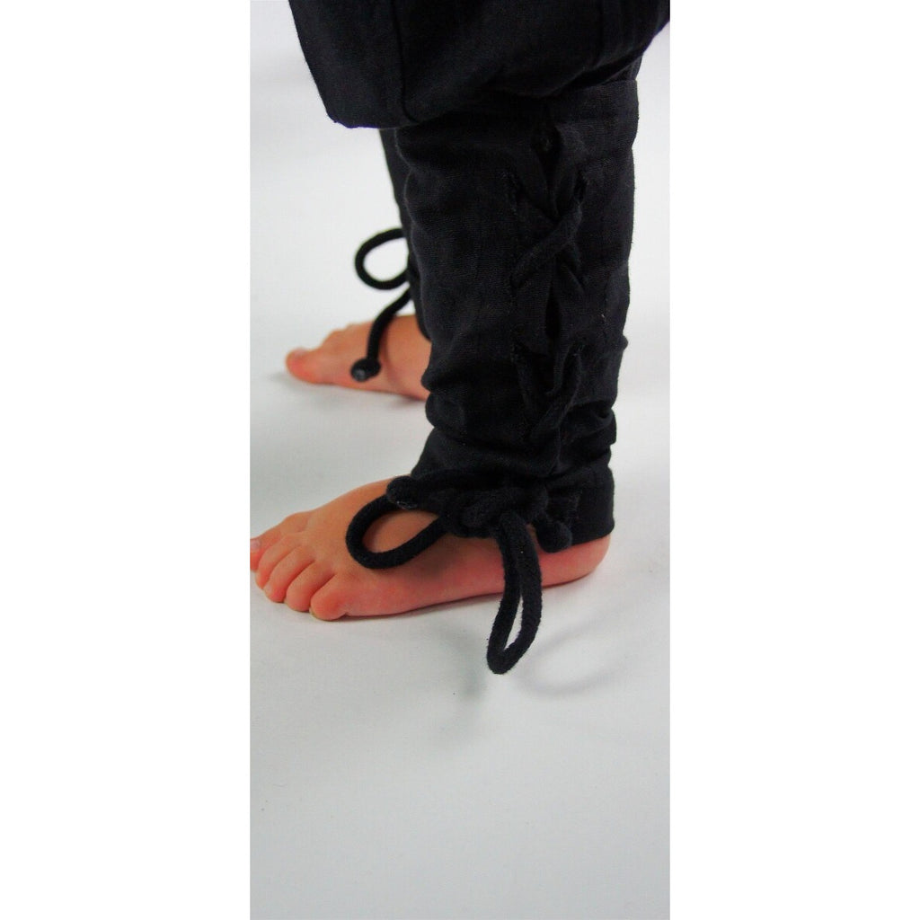 Image produit Pantalon médiéval Jecklein avec laçage de jambe noir
