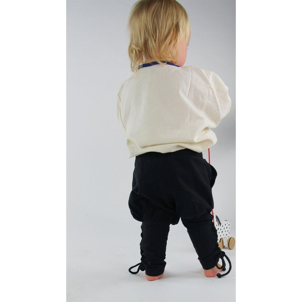 Image produit Pantalon médiéval Jecklein avec laçage de jambe noir