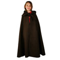 Image produit Cape médiévale en laine avec longue capuche pour enfants marron