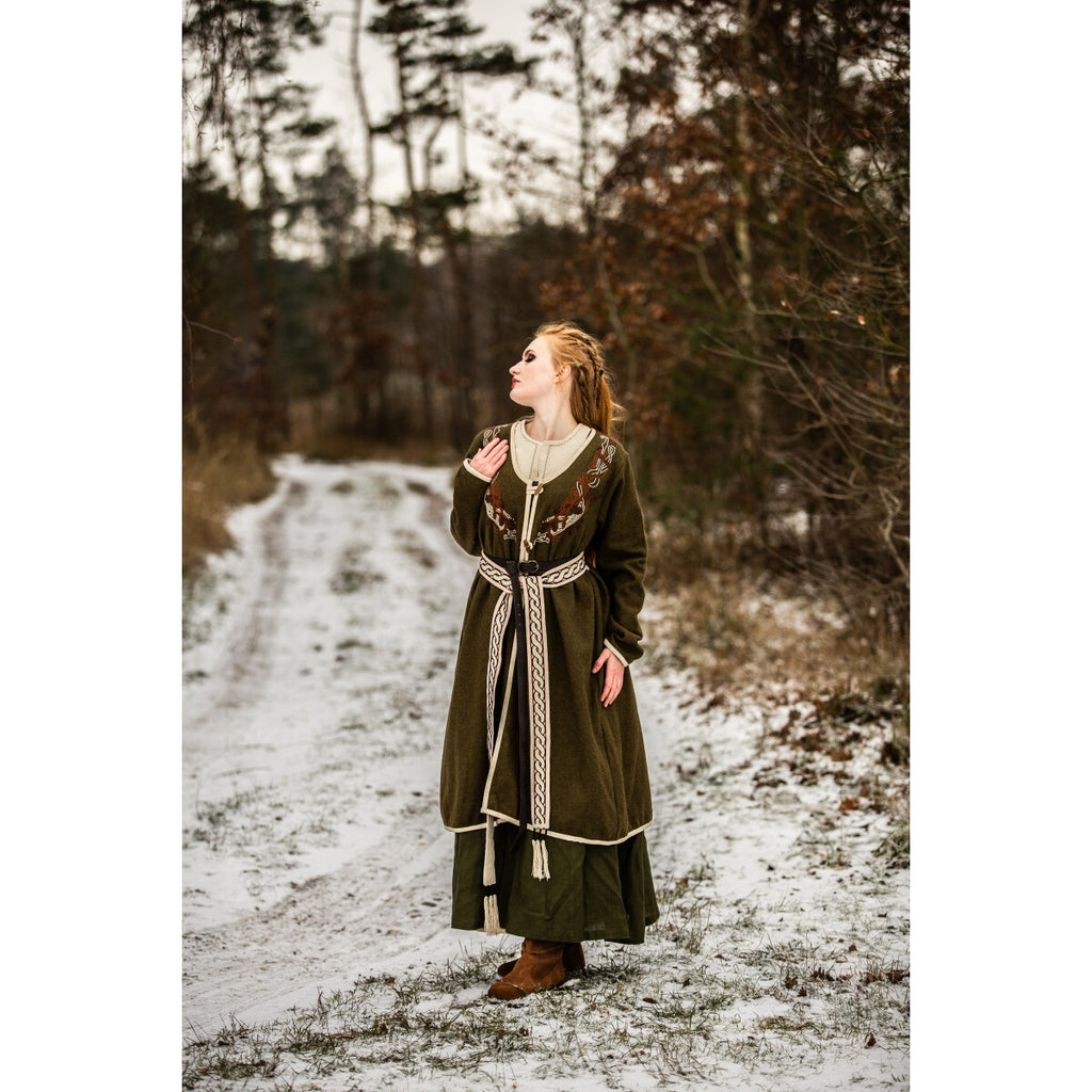 Image produit Manteau médiéval Birka Skadi vert