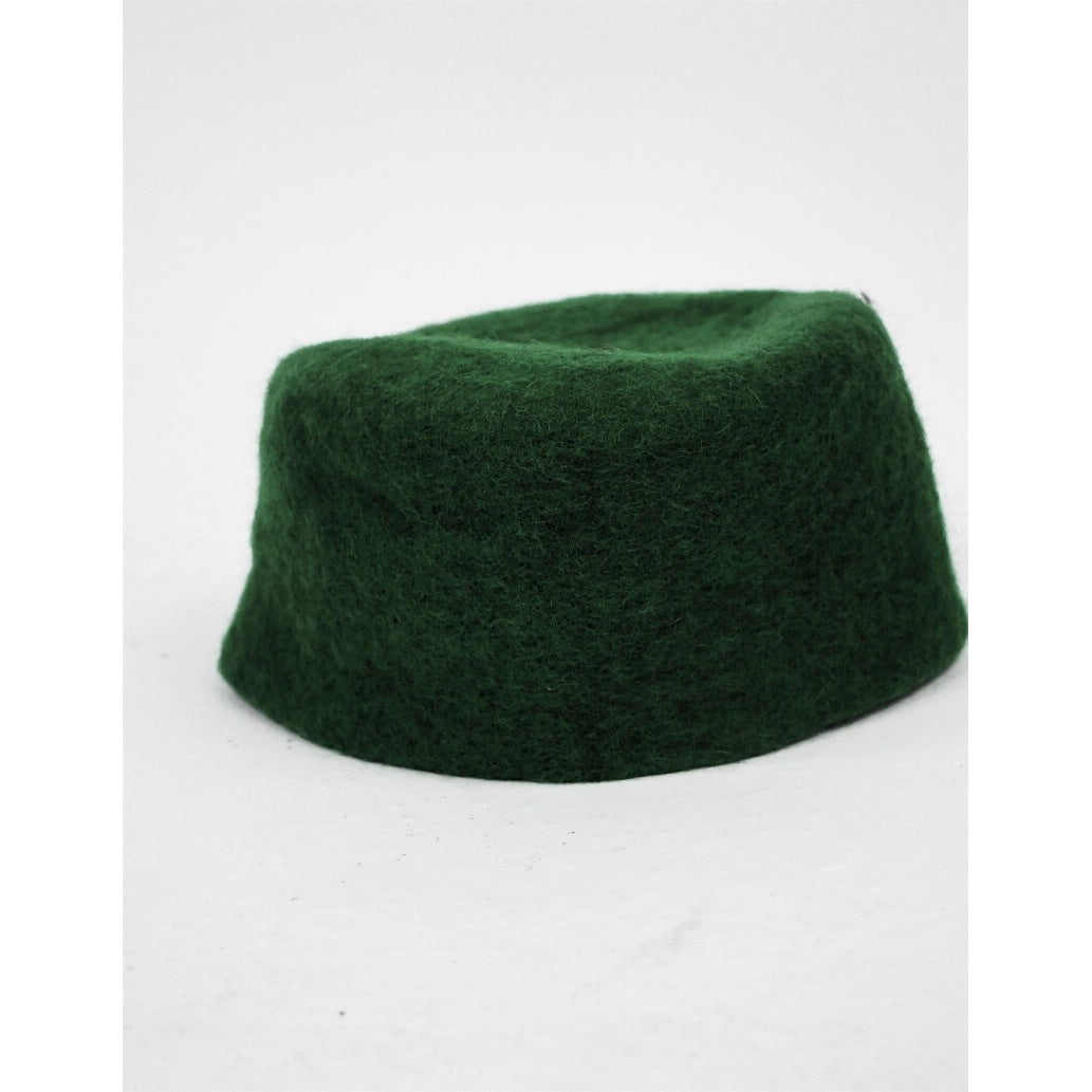 Image produit Casquette médiévale en feutre de laine Hans vert