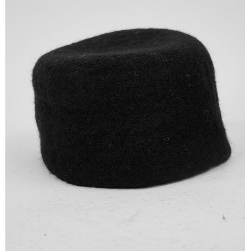Image produit Coiffe médiévale en feutre de laine Hans noir