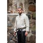 Image produit Chemise médiévale Claude avec poignets lacés