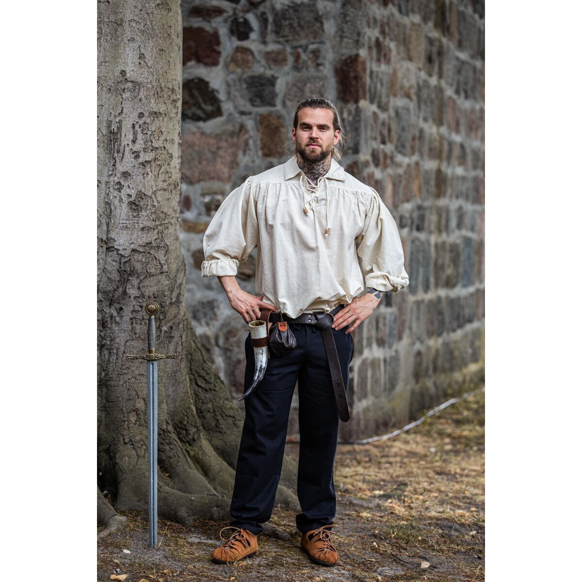 Product image Medieval Lace-Up Shirt Arthur beige