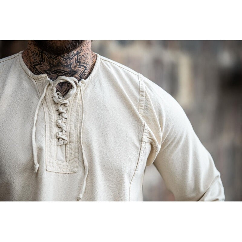 Image produit Chemise de paysan médiévale Felix beige
