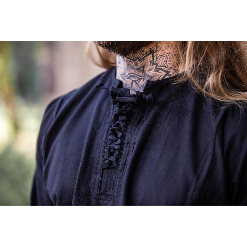 Image produit Chemise paysanne médiévale Felix noir