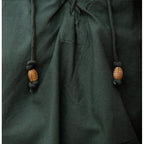 Image produit Chemise médiévale à col officier lacée Friedrich verte