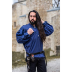 Image produit Chemise médiévale à lacets avec œillets Adrian bleu