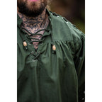Image produit Chemise médiévale à lacets avec œillets Adrian vert