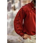 Product image Medieval Lace-Up Shirt with Eyelets Adrian red