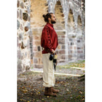 Product image Medieval Lace-Up Shirt with Eyelets Adrian red
