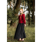 Image produit Blouse médiévale Edith rouge