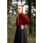 Image produit Blouse médiévale Edith rouge