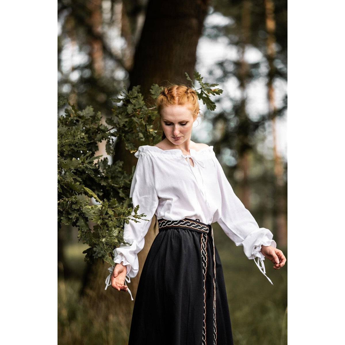 Image produit Blouse médiévale Edith blanc