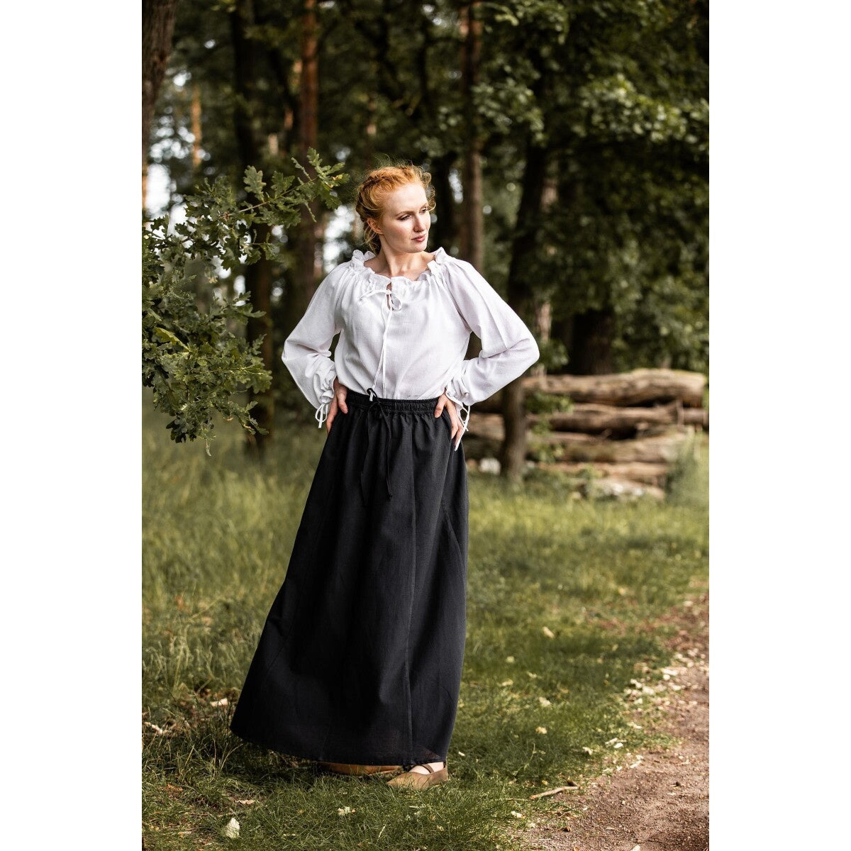 Image produit Blouse médiévale Edith blanc