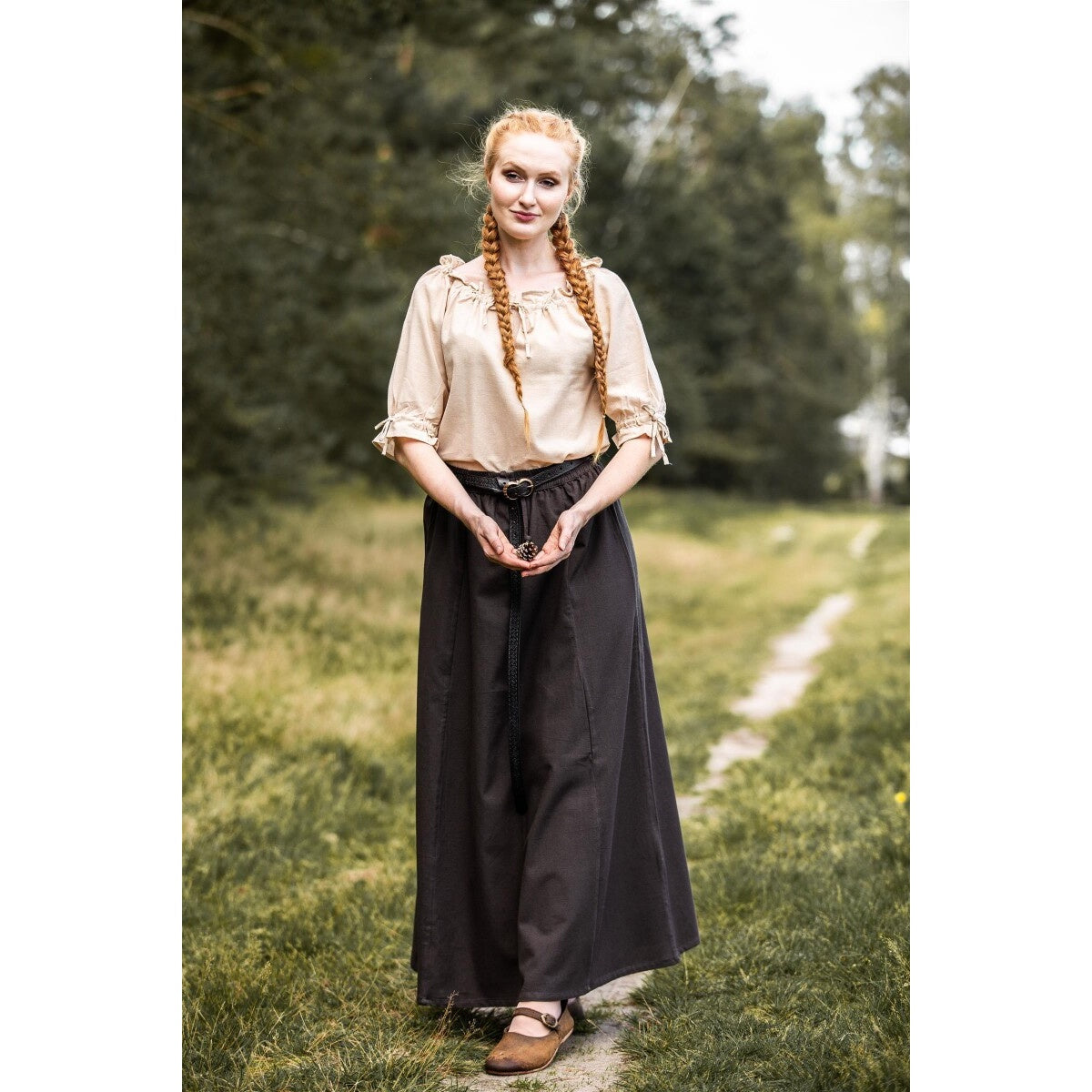 Image produit Blouse médiévale à manches courtes Sandra