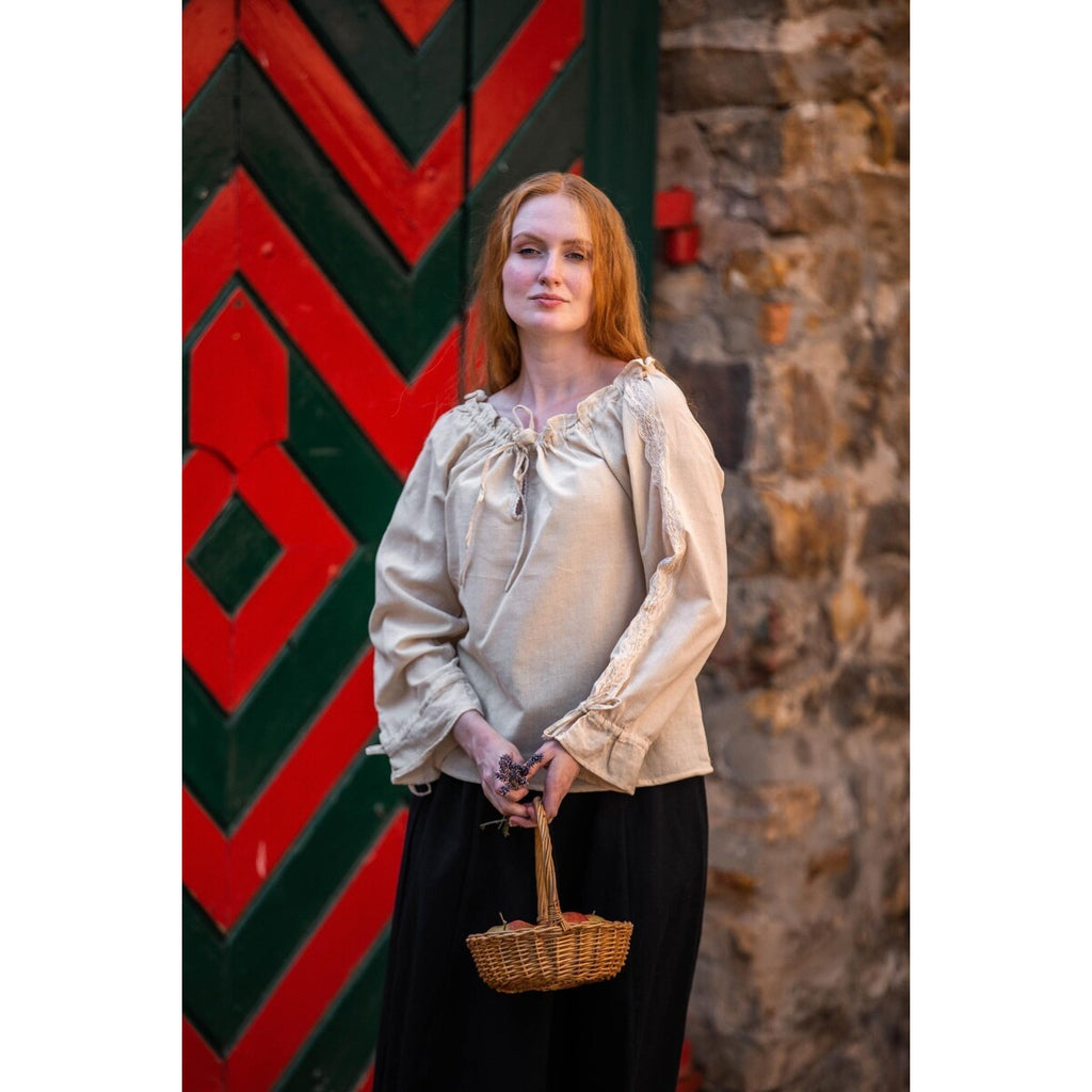 Image produit Blouse médiévale avec dentelle Bettina