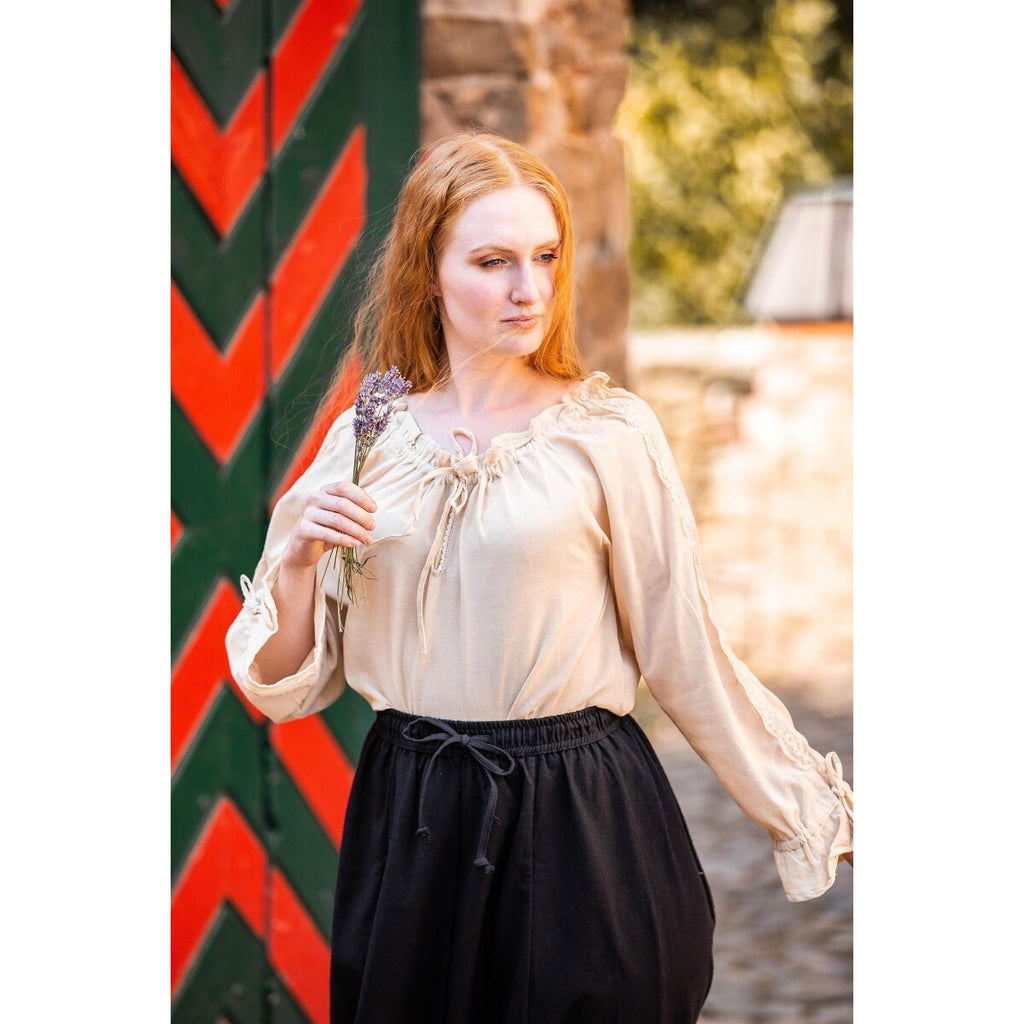 Image produit Blouse médiévale avec dentelle Bettina