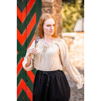 Image produit Blouse médiévale avec dentelle Bettina
