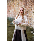 Image produit Blouse médiévale avec dentelle Bettina beige