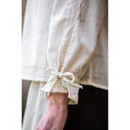 Image produit Blouse médiévale avec dentelle Bettina beige