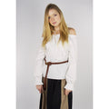 Image produit Blouse médiévale avec dentelle Bettina blanc