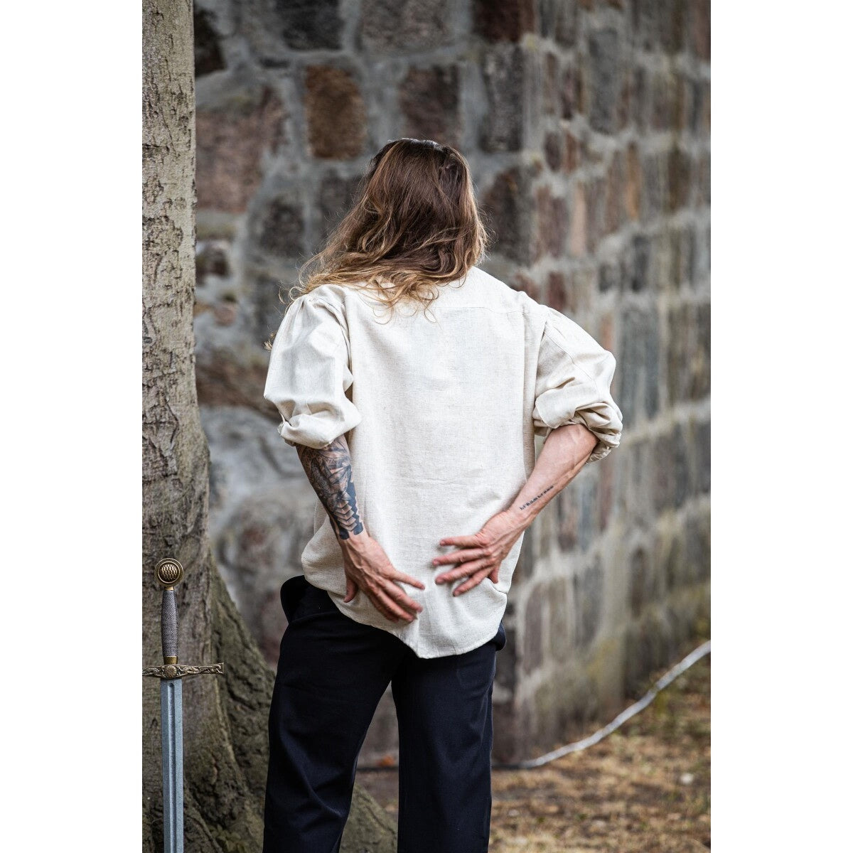 Image produit Chemise médiévale à lacets Dagwin beige