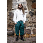 Image produit Chemise médiévale à col rond Athos blanche