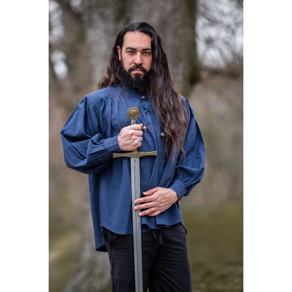 Image produit Chemise médiévale Leopold bleu
