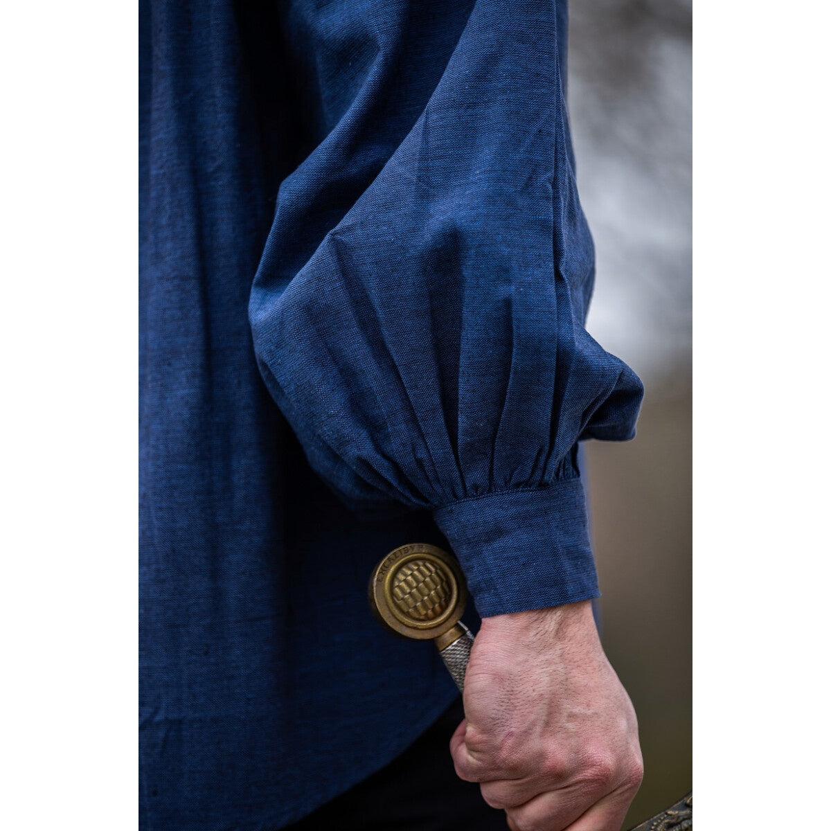 Image produit Chemise médiévale Leopold bleu