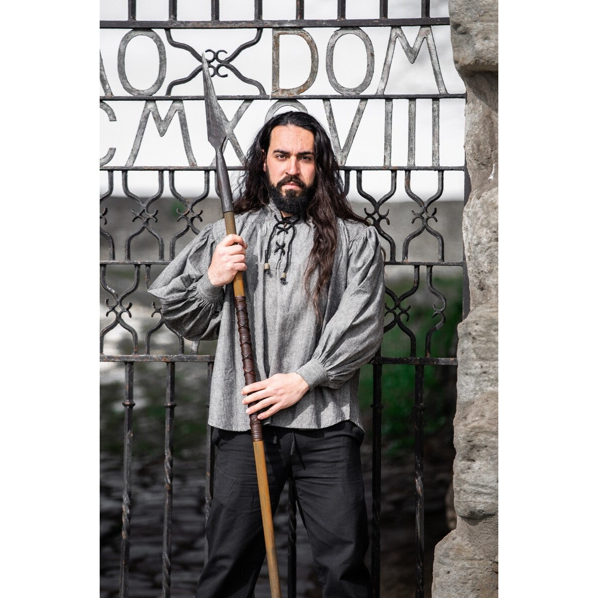 Image produit Chemise médiévale Leopold gris