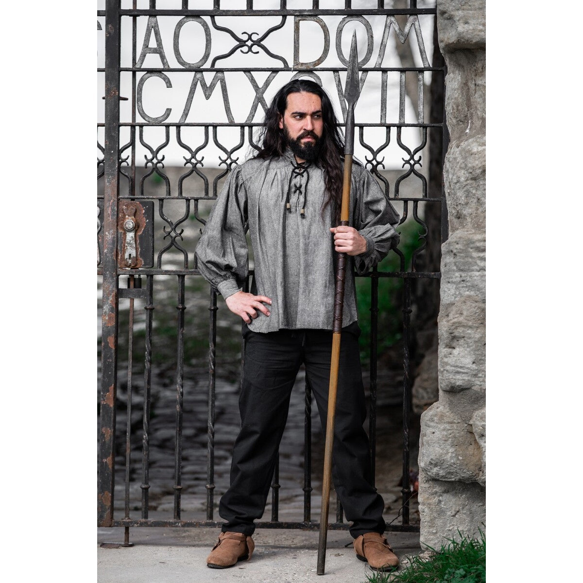 Image produit Chemise médiévale Leopold gris